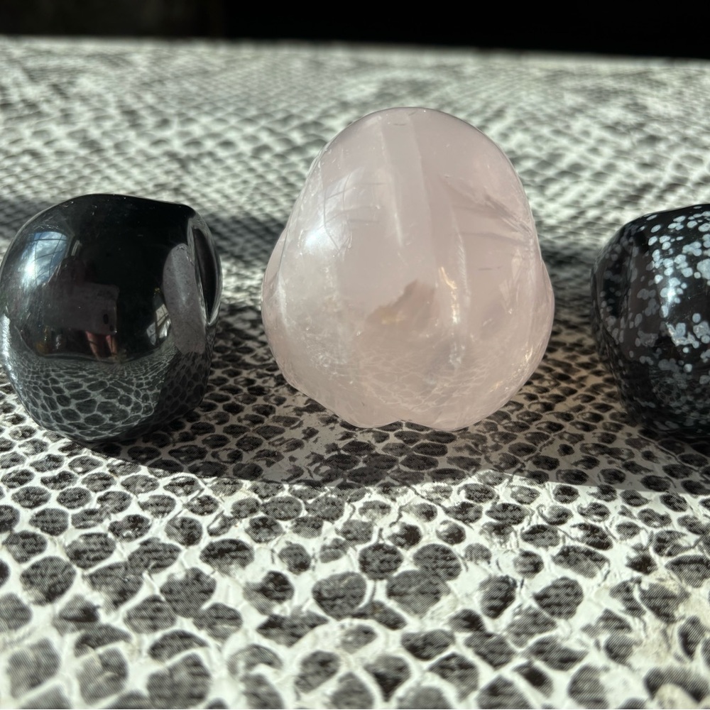 Rock Skull Skeleton Crystal gemstone set (3) - Picture 6 of 13
